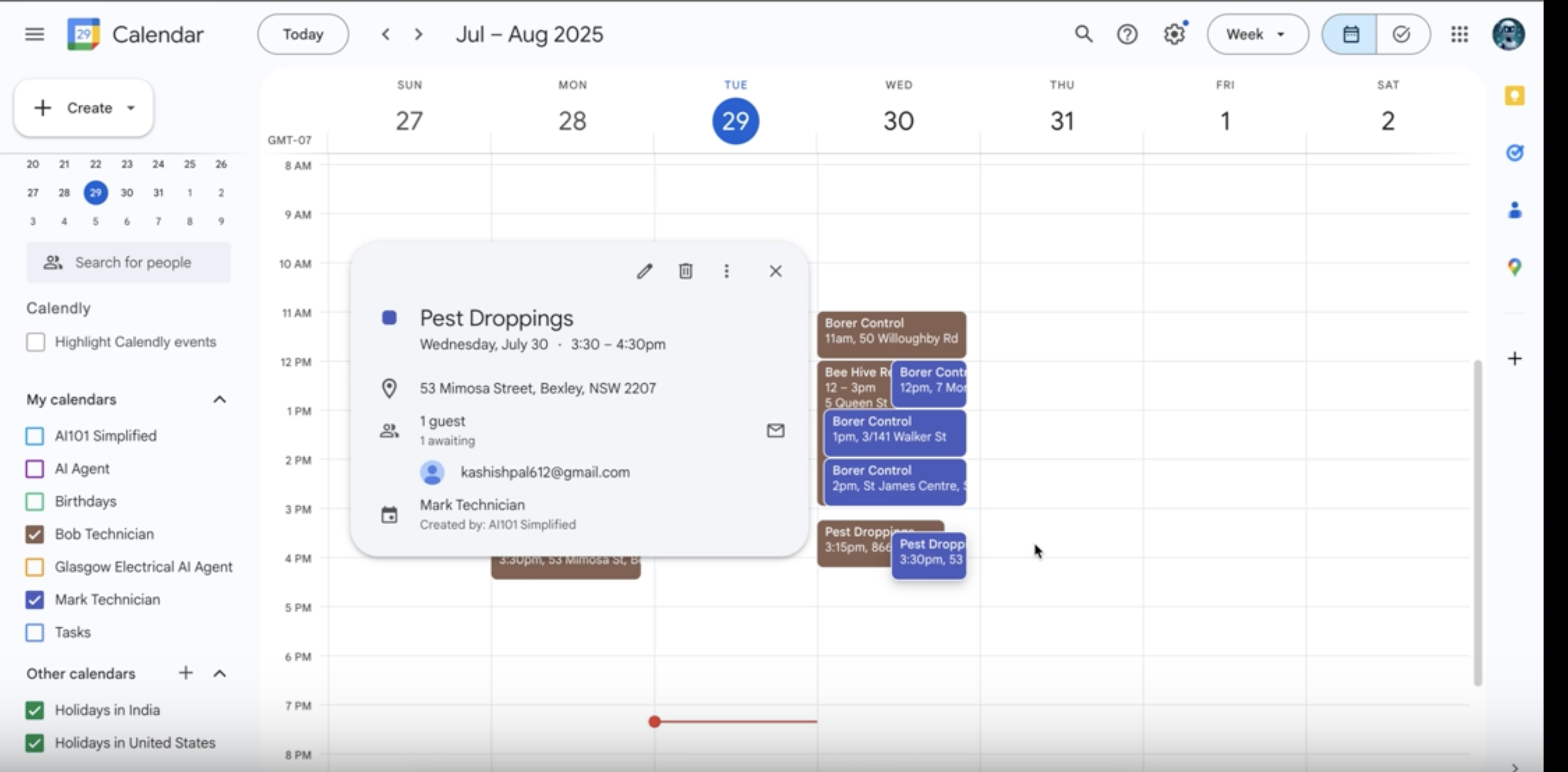 Service industry platform screenshot 2